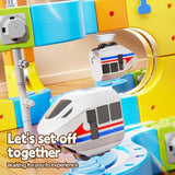 Magnetic Rail Electric Train Set for Kids - 67 Pcs