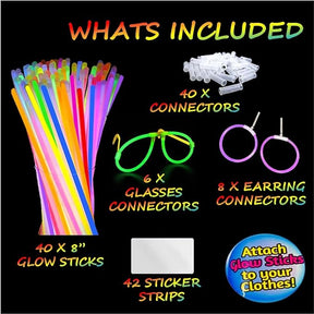 Glowing Costume Set (136 Pieces)