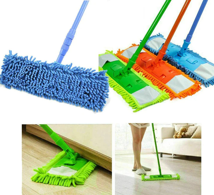 New Flat Microfiber Squeeze Mop With Long Handle