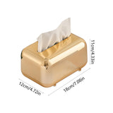 Luxury Electroplated Glossy Tissue Box Holder for Modern Home Decor