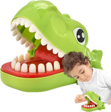 KidoKraze Biting Dinosaur Dentist Game toy with colorful dinosaur character and plastic tools for kids' imaginative play