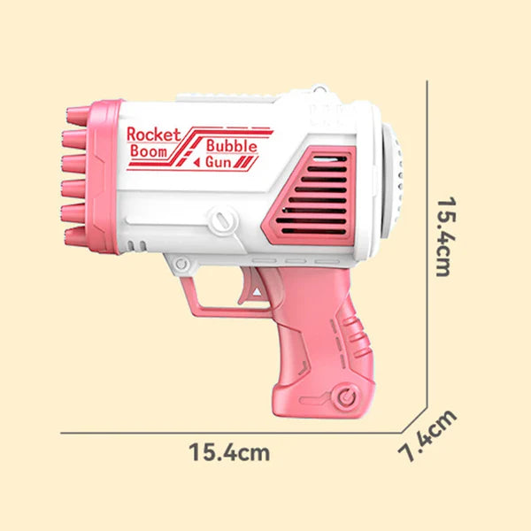 Automatic Rechargeable Bubble Machine Gun 32 Holes