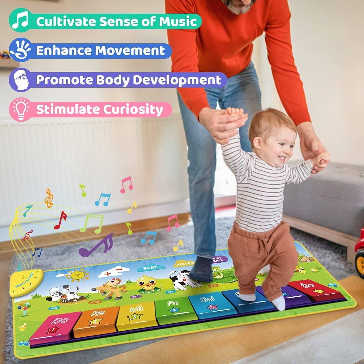 Piano Educational Playmat For Kids