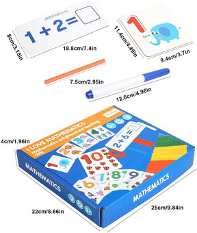 Mathematical Teaching Wooden Card Game For Kids