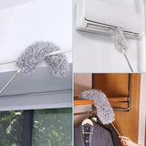 Microfiber Bendable Feather Duster with Extendable Stainless Steel Pole