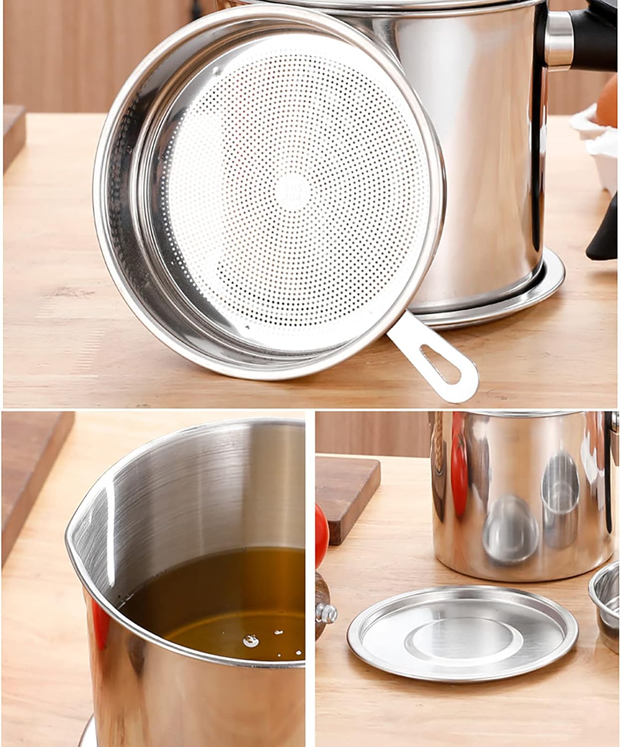 COOKING OIL FILTER SEPARATOR POT (1.4 L)