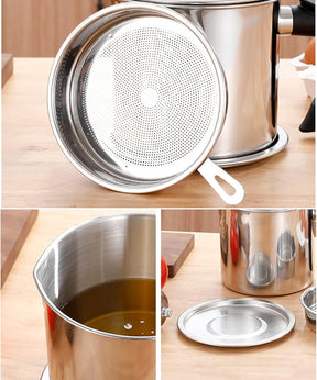 COOKING OIL FILTER SEPARATOR POT (1.4 L)