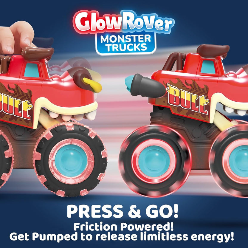 Kids Glow Rover Monster Truck Toy-Pack of 3