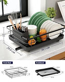 Premium Metal Dish Drying Rack with Wooden Handles