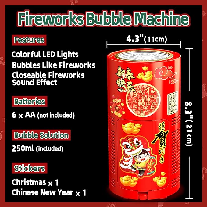 Fireworks Bubble Machine (20 Holes)