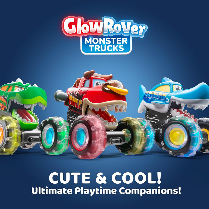 Kids Glow Rover Monster Truck Toy-Pack of 3