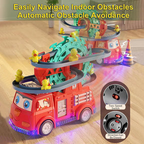 Musical & Lightning Duck Track Fire Truck Set