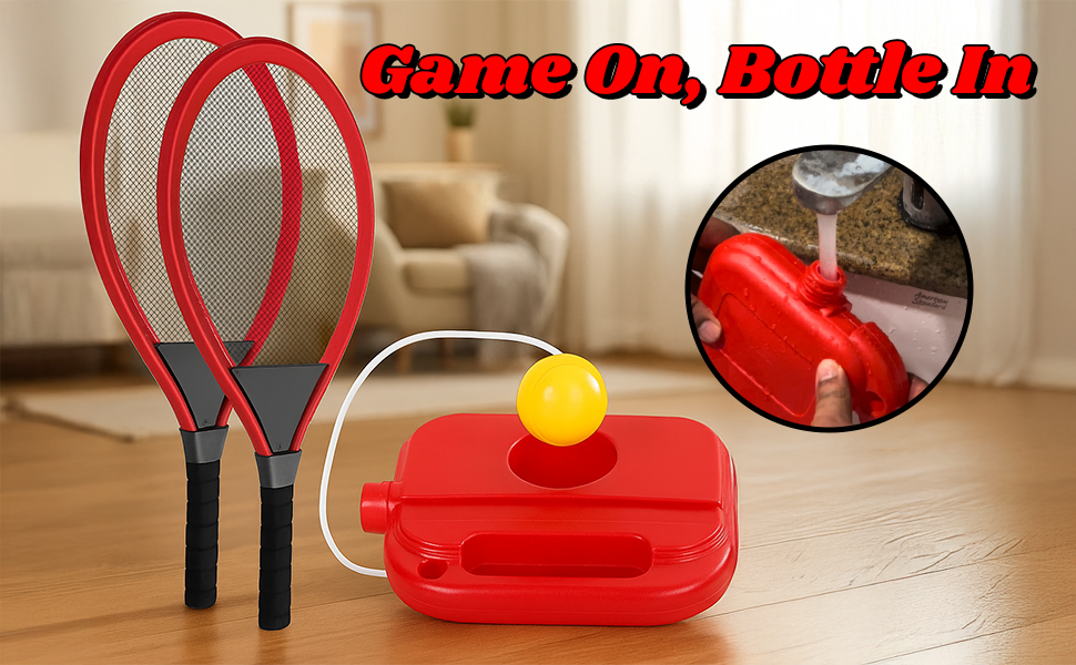 3-in-1 Kids Outdoor Sport Set - Tennis and Badminton Trainer for Active Play