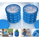Silicone Ice Cube Maker Bucket Revolutionary Space Saving Ice Genie for Chilling Drinks