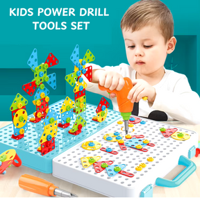 KIDS POWER TOOLS WITH SCREWDRIVER TOY