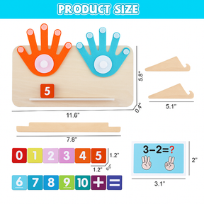 Finger Arithmetic Operation Wooden Math Kit
