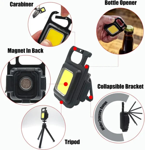 Rechargeable Portable Keychain Flash Light