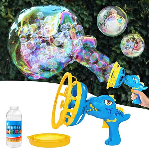 Dinosaur Bubble Blower Machine Gun