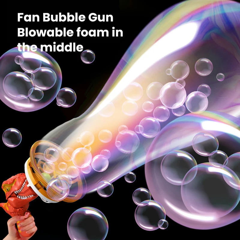 Dinosaur Bubble Blower Machine Gun