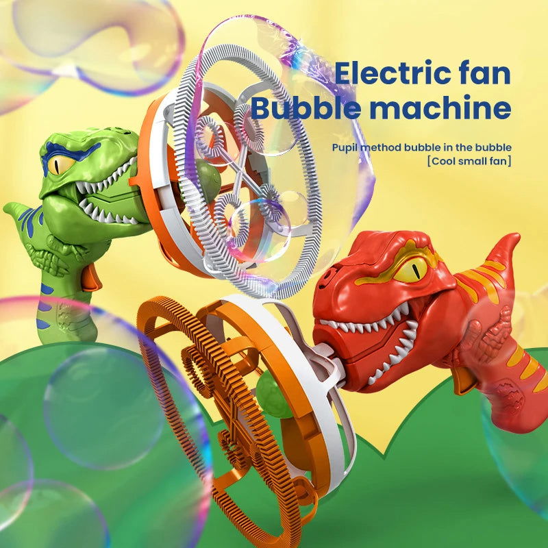 Dinosaur Bubble Blower Machine Gun