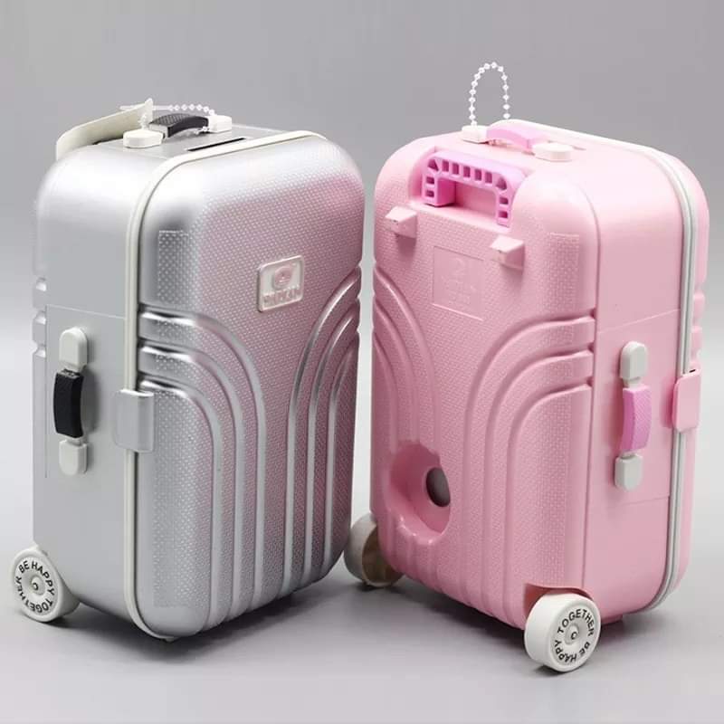 Mini Suitcase Jewelry Box and Travel Accessory Case