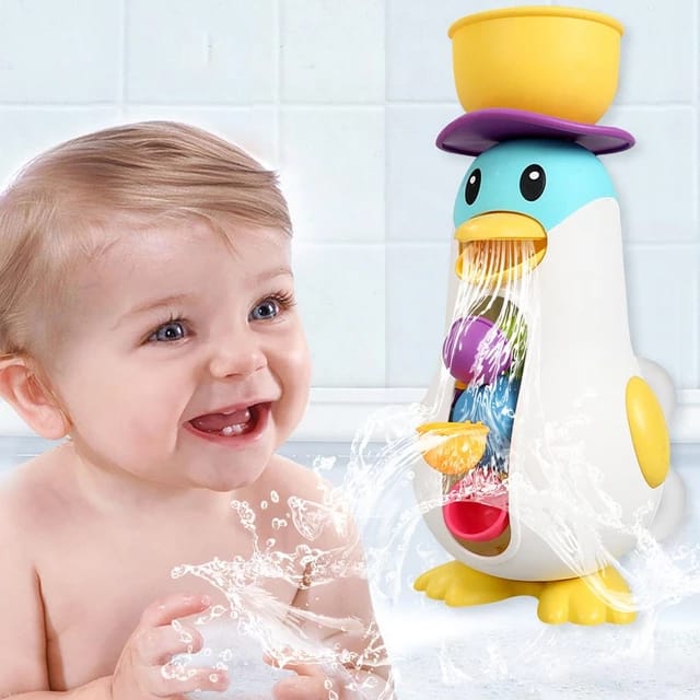 Fun Waterwheel Penguin Bath Toy