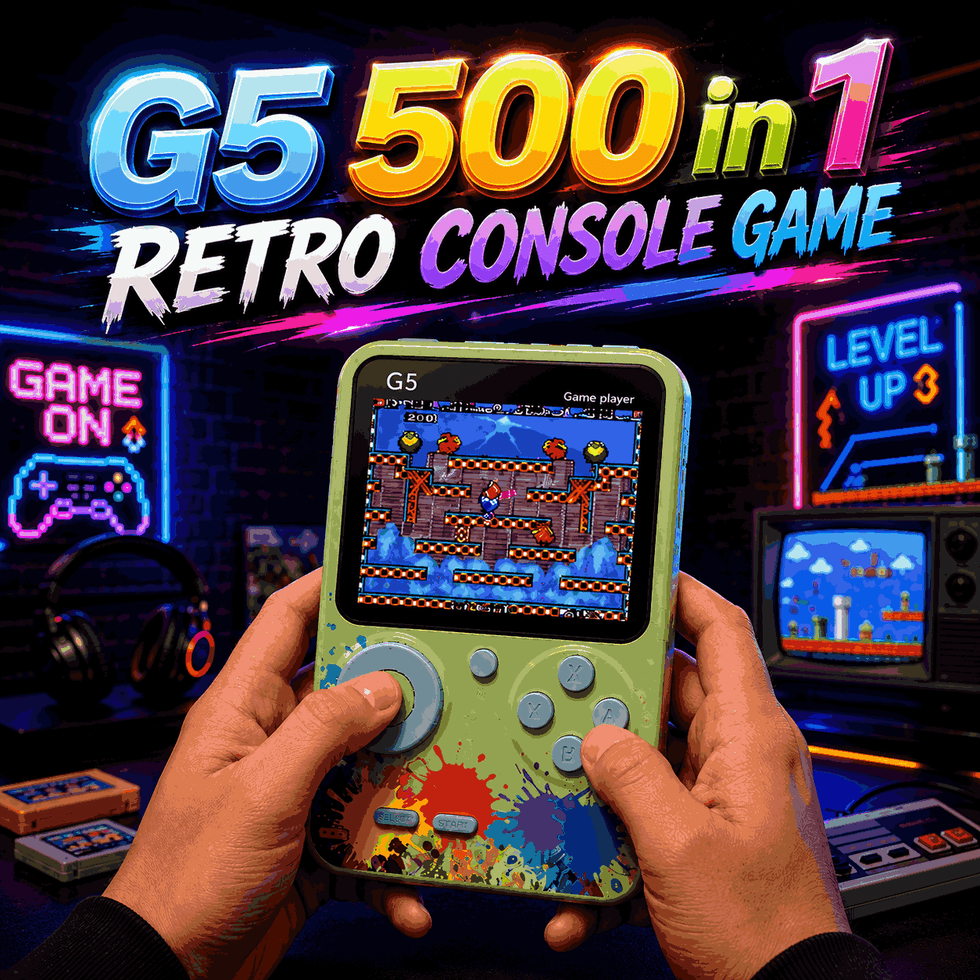 G5 500 in 1 Retro Console Game for Kids