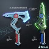 2-in-1  Light-Up Sword and Dagger Toy Set with Sound Effects