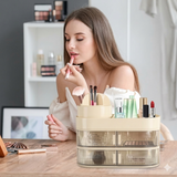 Luxury Makeup Organizer & 360° Cosmetic Storage Box