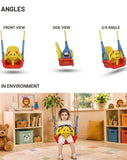 KidoKraze elephant-shaped baby swing seat with adjustable ropes, designed as a safe and comfortable baby essential.