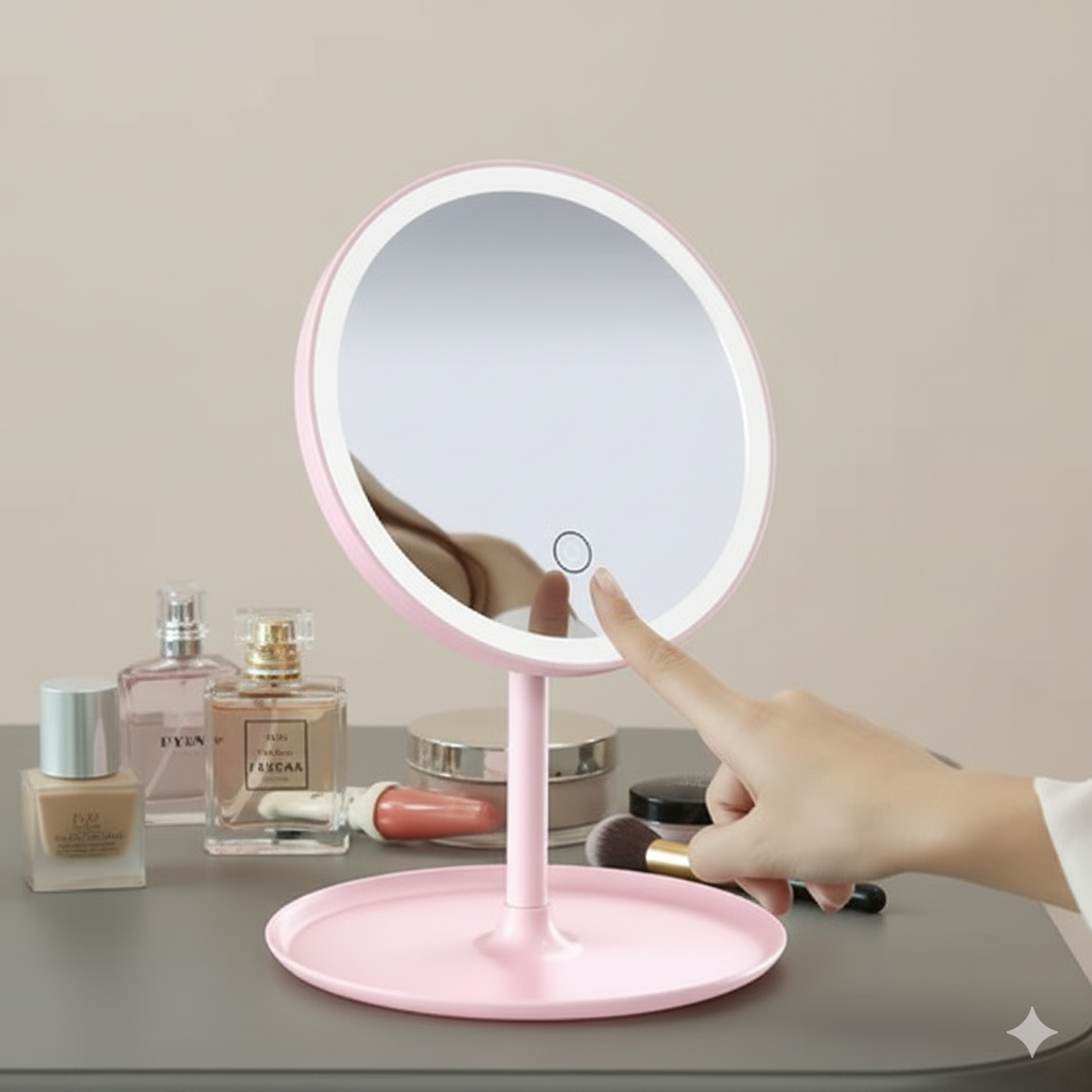 Makeup Mirror Portable 3 Color LED Light
