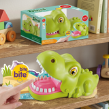 KidoKraze Biting Dinosaur Dentist game toy with colorful dinosaur figure and game accessories on a play surface.
