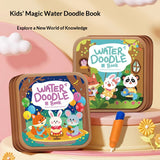 Kids Water Doodle Book by KidoKraze with colorful illustrations and water drawing pages for creative fun.
