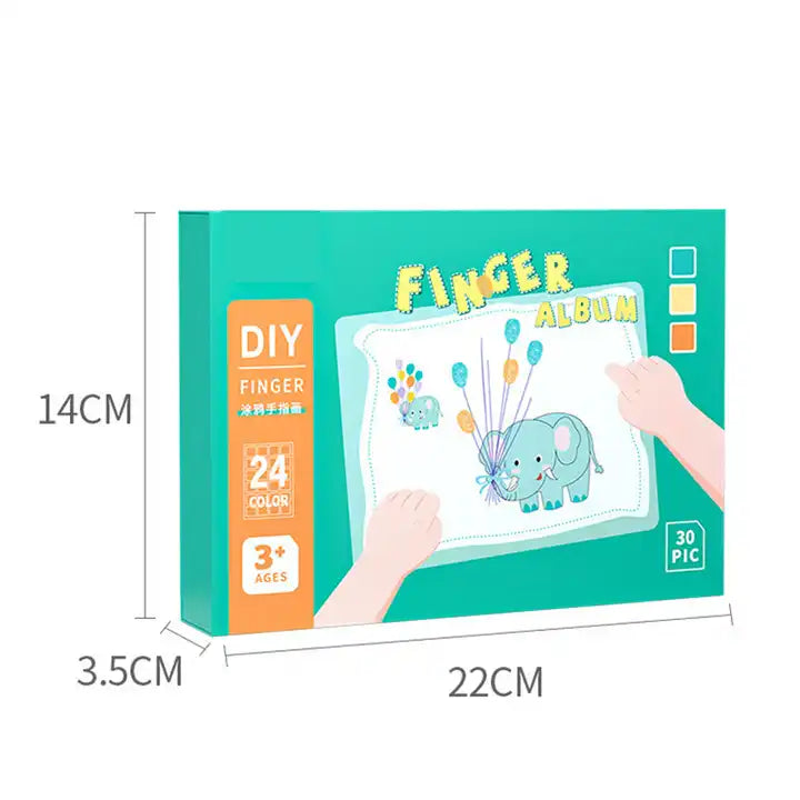 Kids Finger Painting Doodle Coloring Book