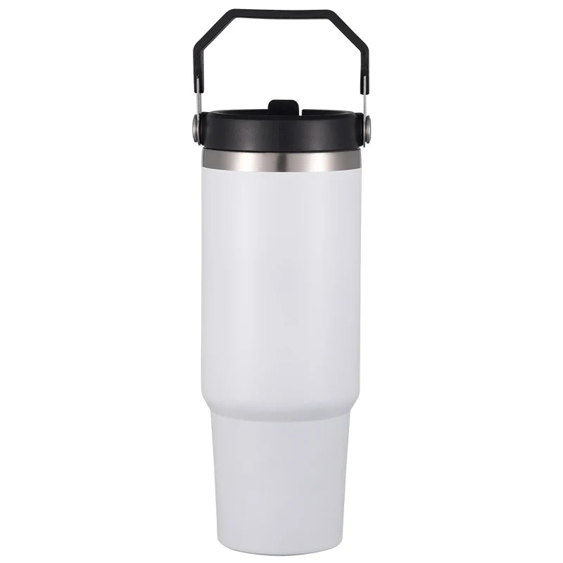 30 OZ Tumbler with Handle and Straw Lid