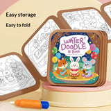 Kids Water Doodle Book by KidoKraze featuring colorful pages and a water pen for creative drawing and fun learning.