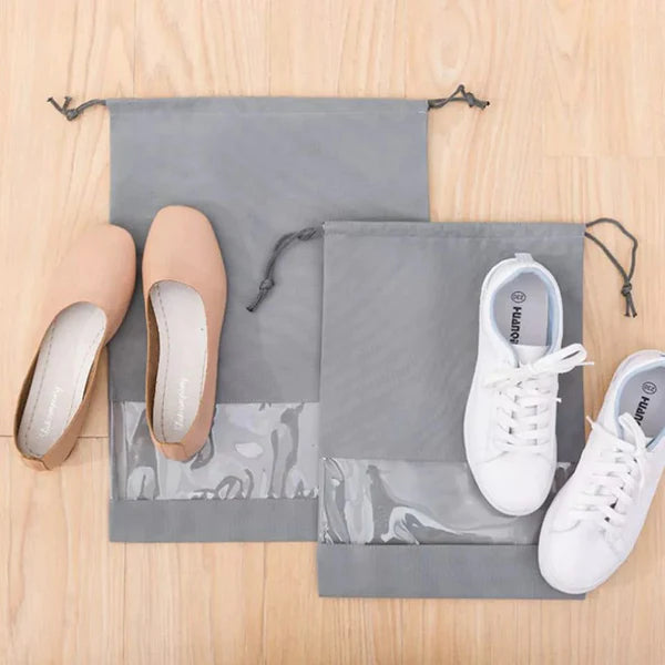 Grey Shoe Pouch