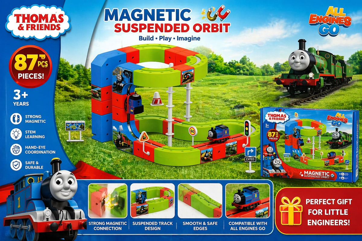 MagTrack Builder – Magnetic STEM Track Set - 87 Pcs