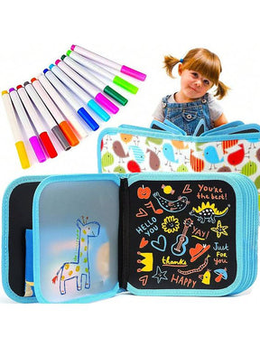 Erasable & Reusable Doodle Magic Book With 3 Markers & 2 Wipes