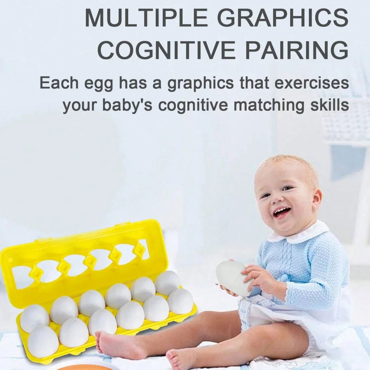 Montessori Smart Eggs Puzzle Matching