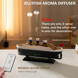 Titanic Ship Jellyfish Smoke Ring Aroma Diffuser