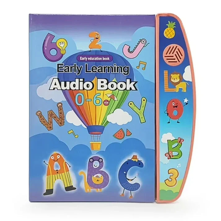 KidoKraze kids early learning interactive audio book with colorful pages and buttons for engaging educational play