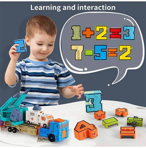 Digital Deformation Robot Toy 0 to 9 Complete Set