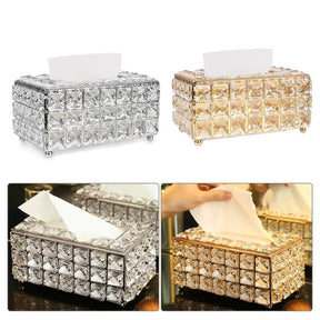 Creative crystal tissue box