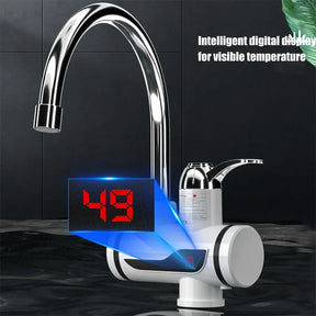 Electric Heating Faucet - Rotatable Bathroom Temperature Display