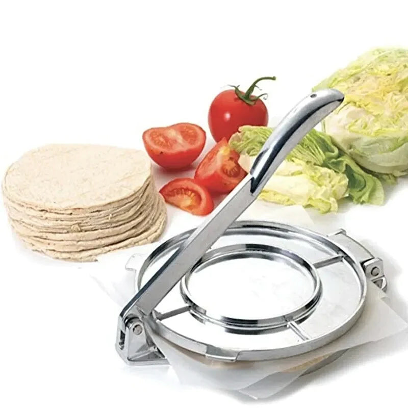 Foldable Tortilla Press Maker Aluminum Kitchen Flour Corn Baking Tool