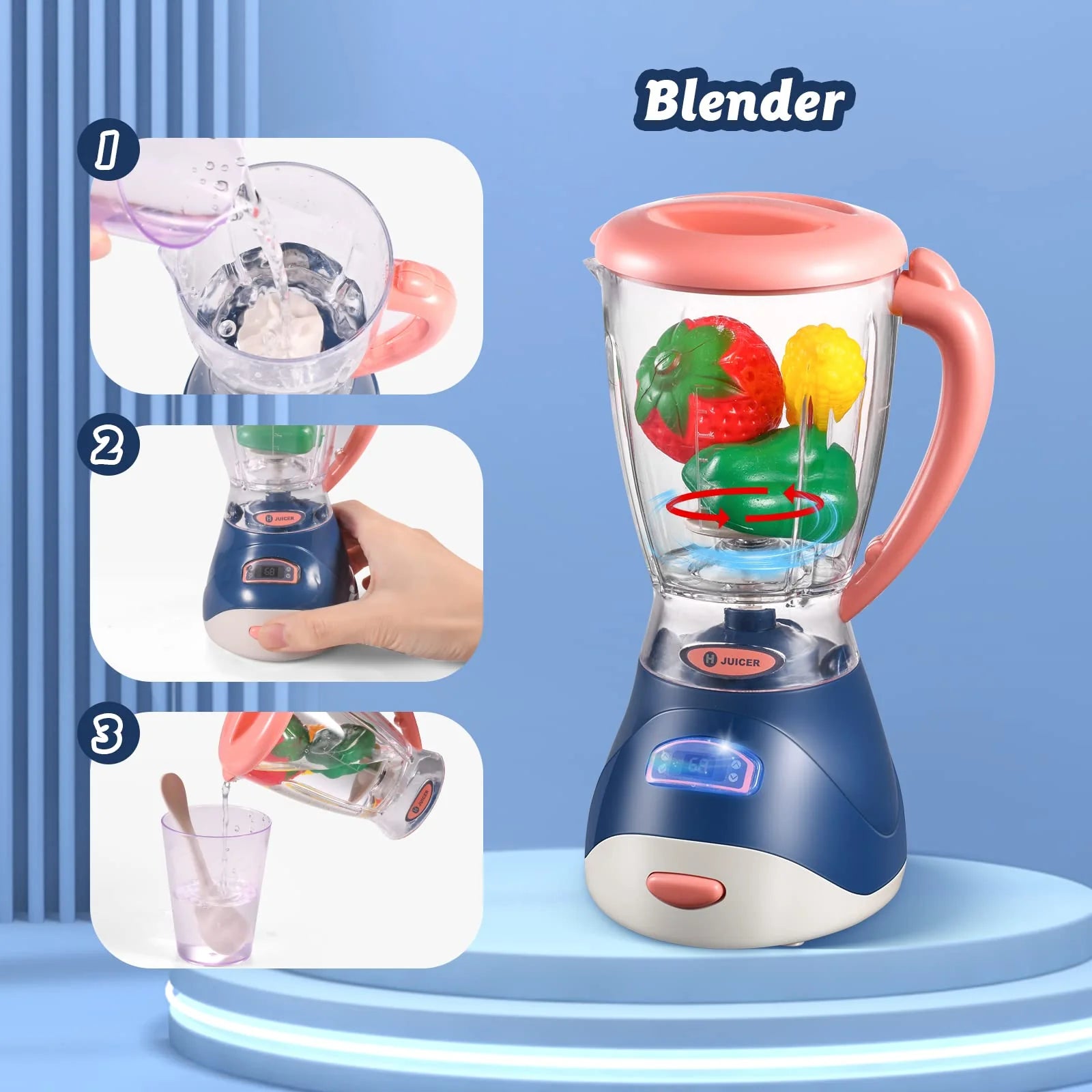 REALISTIC JUICER BLENDER MACHINE WITH ESSENTIAL ACCESSORIES