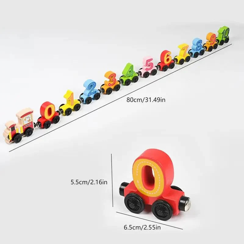 Magnetic Digital Train Toy For Kids