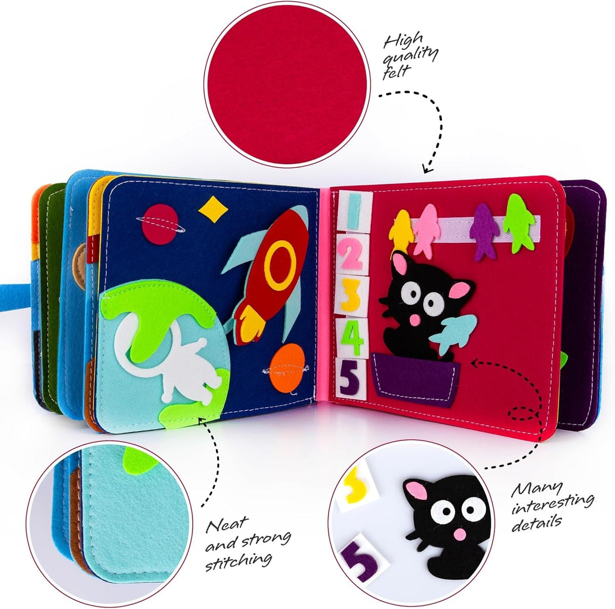 Montessori Felt Quiet Activity Book