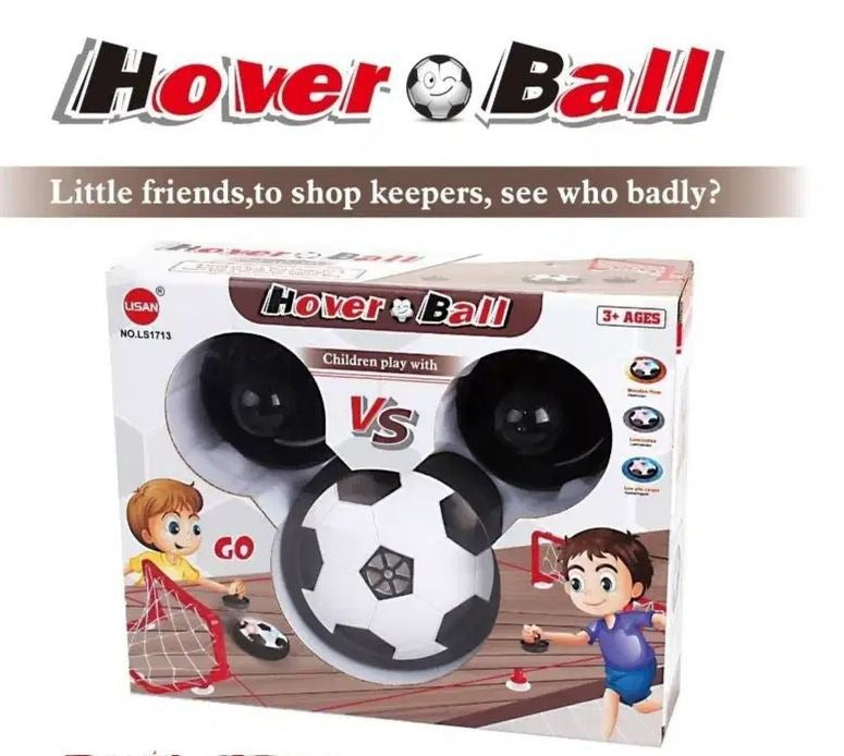 Air Soccer Hover Ball Set, Kids Toys Cushioned Bumper Soccer Ball Table Top Action Game, Includes 2 Paddles & 2 Goal Posts